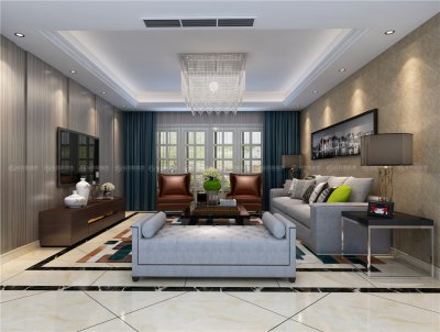 瀾調(diào)國(guó)際170平裝修案例