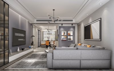 望湖灣90平現代裝修