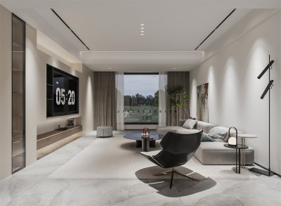 玖瓏臺(tái)136平現(xiàn)代風(fēng)