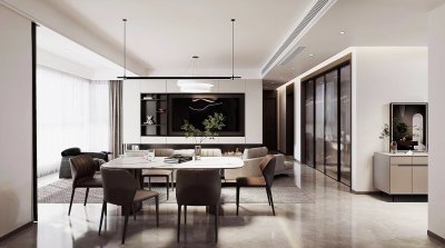 尊域雅苑140平現(xiàn)代