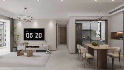 理想城96平現(xiàn)代